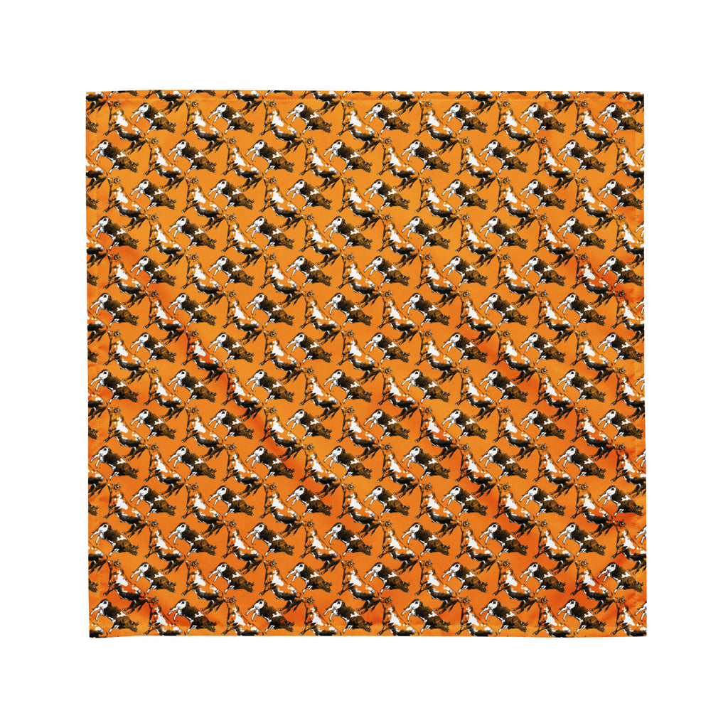 Dog (and Human) Bandana Scarf with All-Over Cattle Print