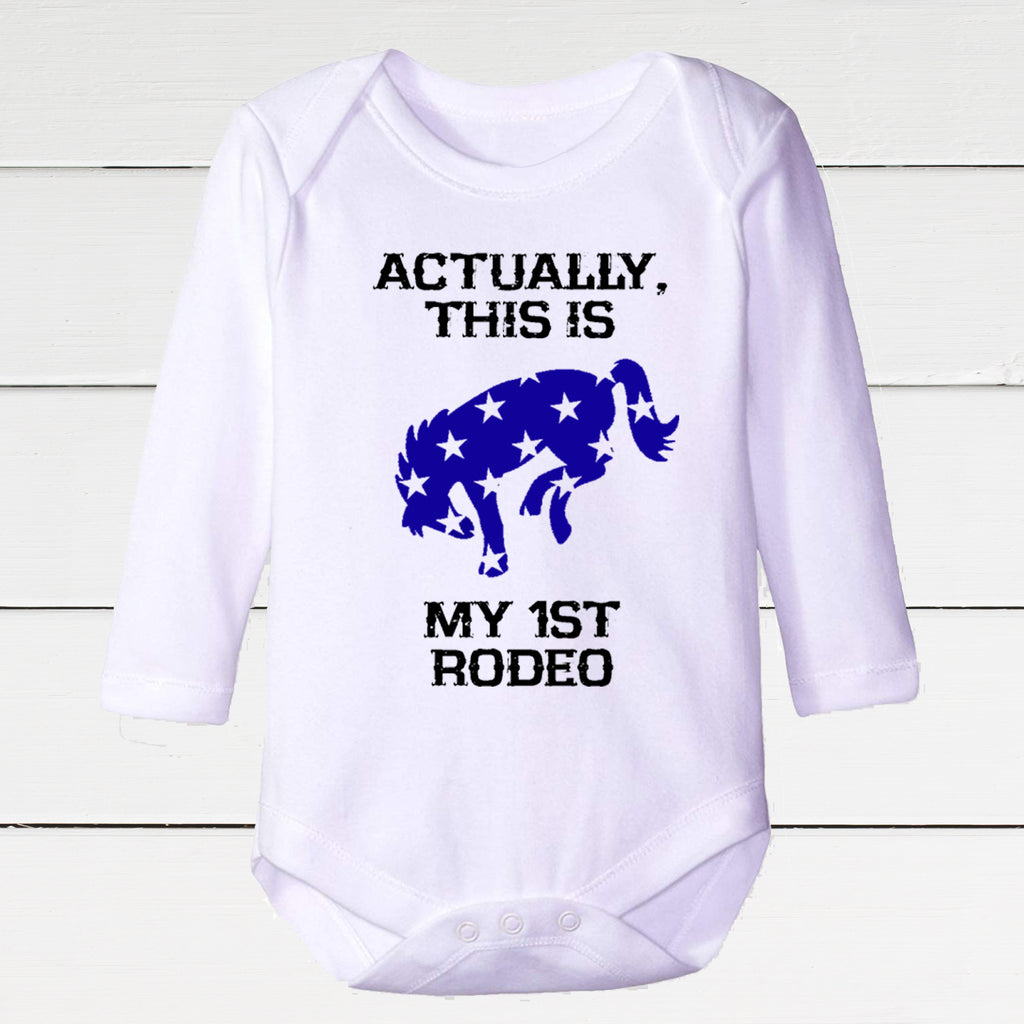 Actually, This IS My 1st Rodeo Infant Bodysuit - Boys