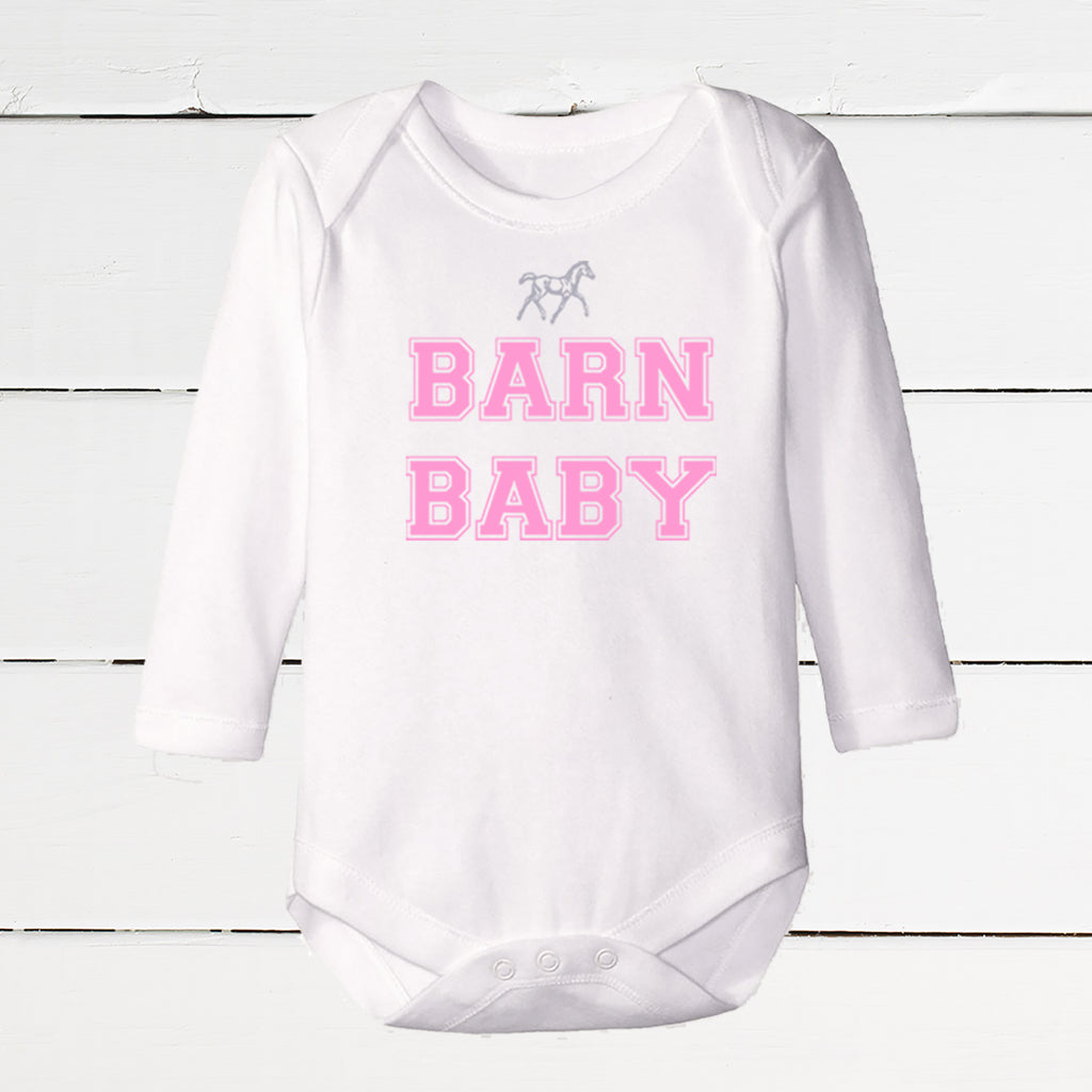 Barn Baby Horse Bodysuit for Girls