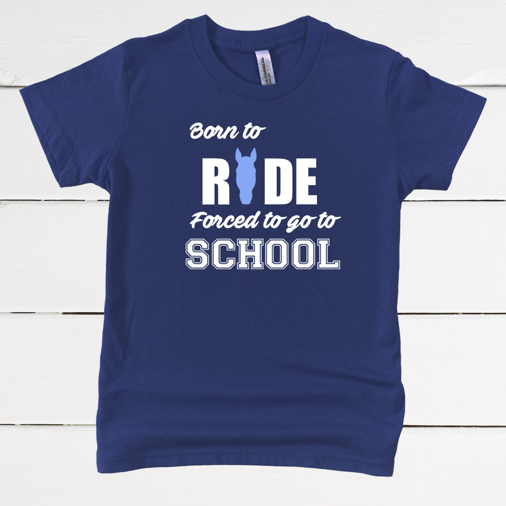 Born to ride forced to go to school 2025 hoodie