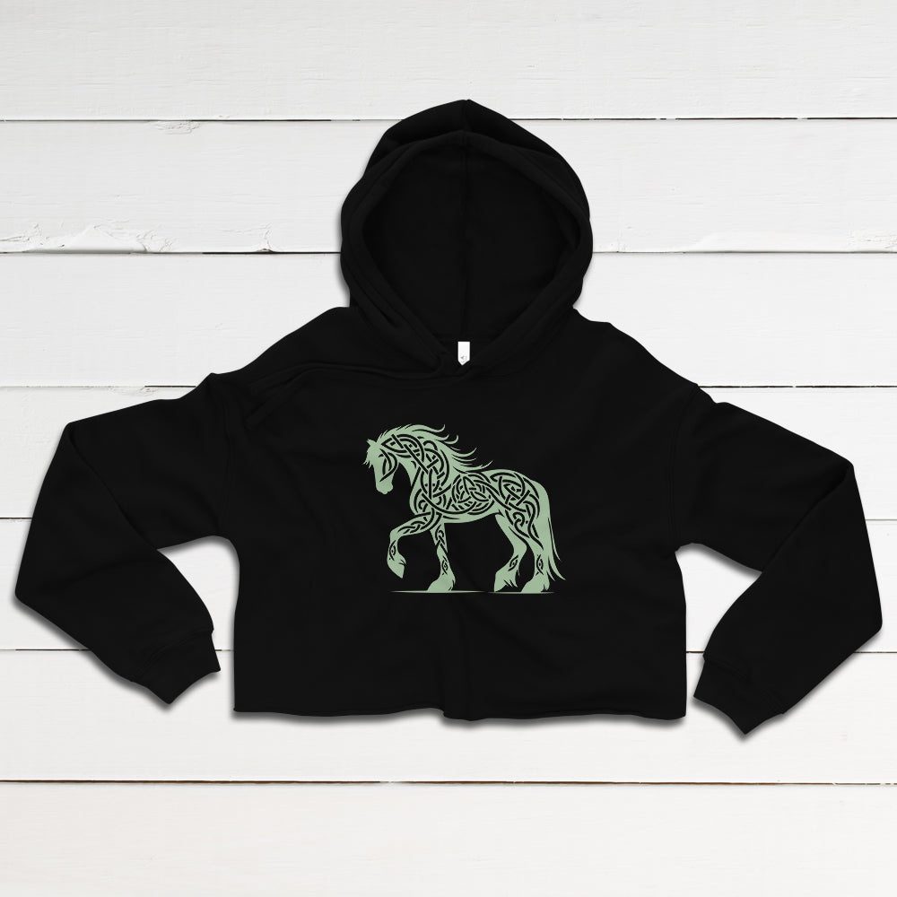 Celtic Horse Crop Hoodie