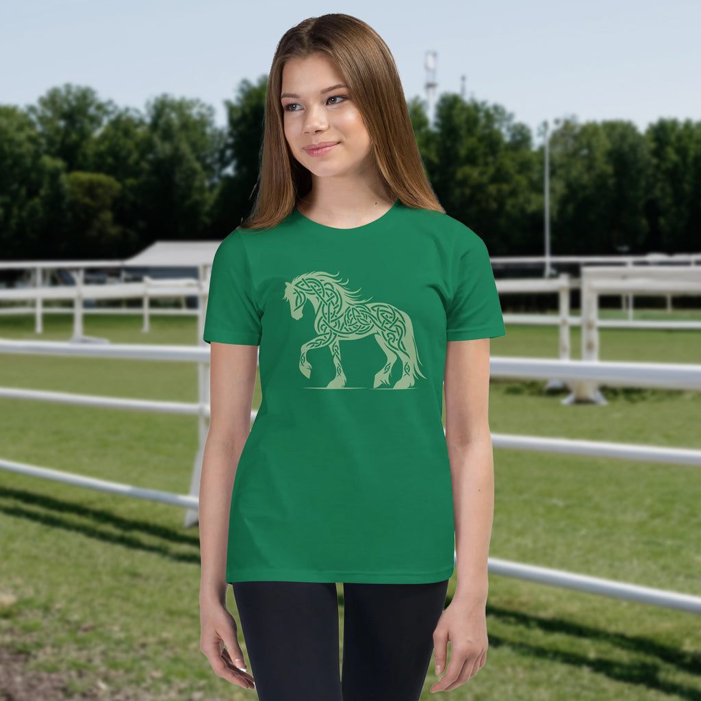 Celtic Horse Youth Short Sleeve T-Shirt