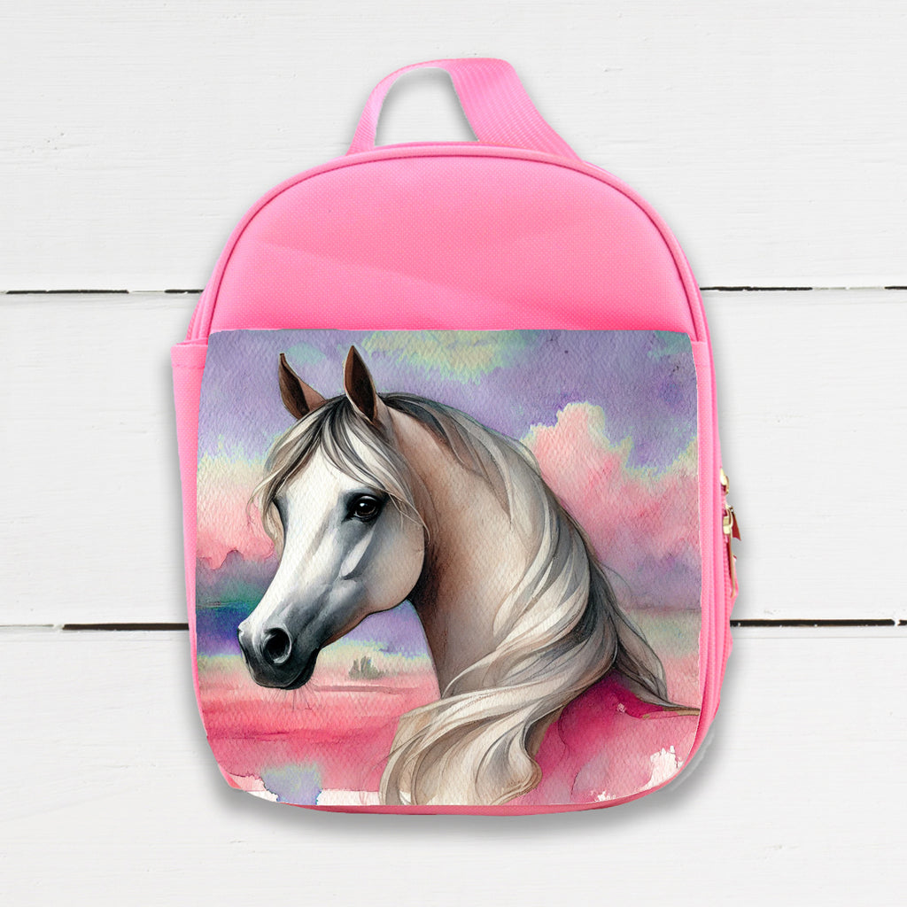 Watercolor Horses Insulated Lunch Bag