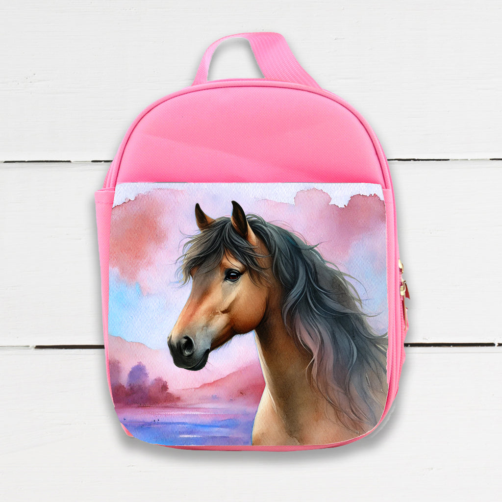Watercolor Horses Insulated Lunch Bag