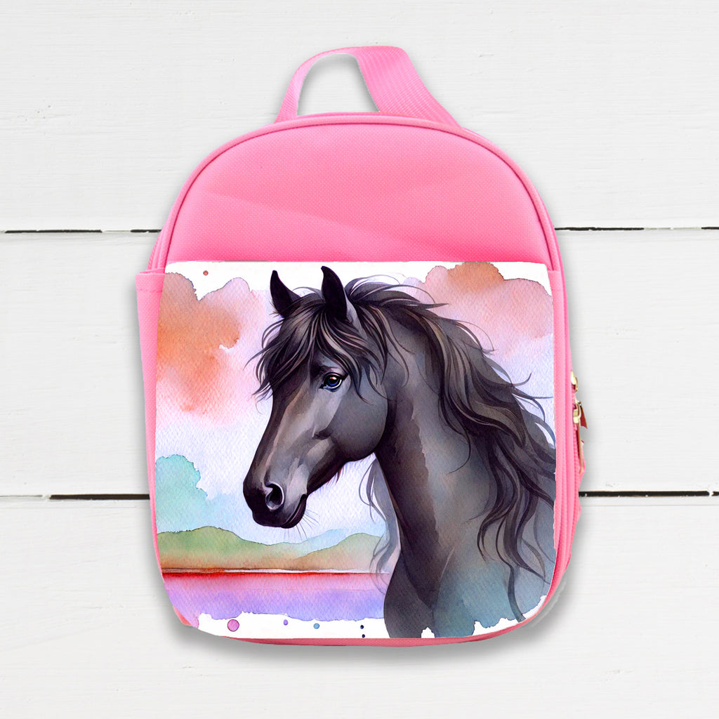 Watercolor Horses Insulated Lunch Bag