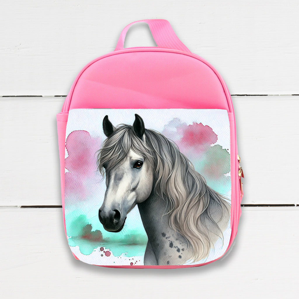 Watercolor Horses Insulated Lunch Bag