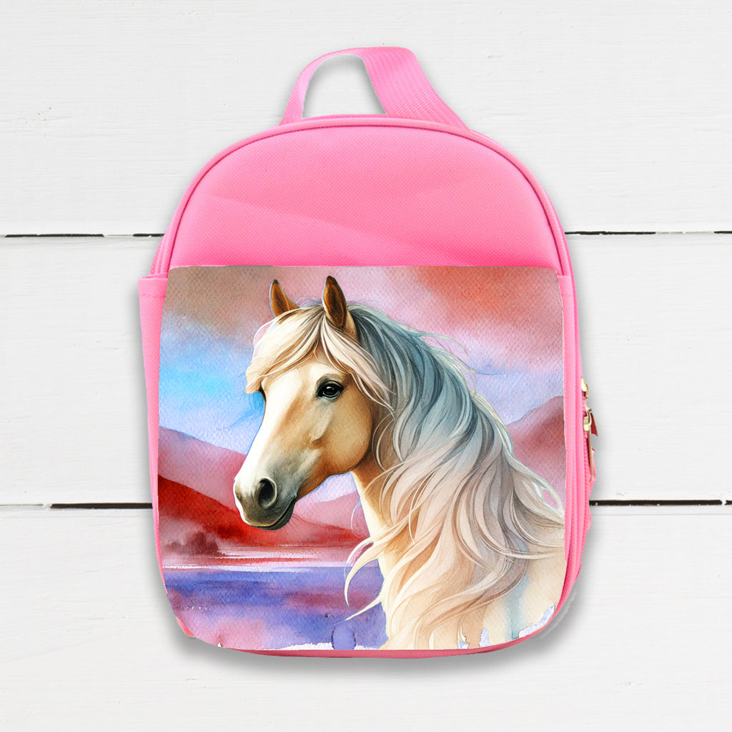 Watercolor Horses Insulated Lunch Bag