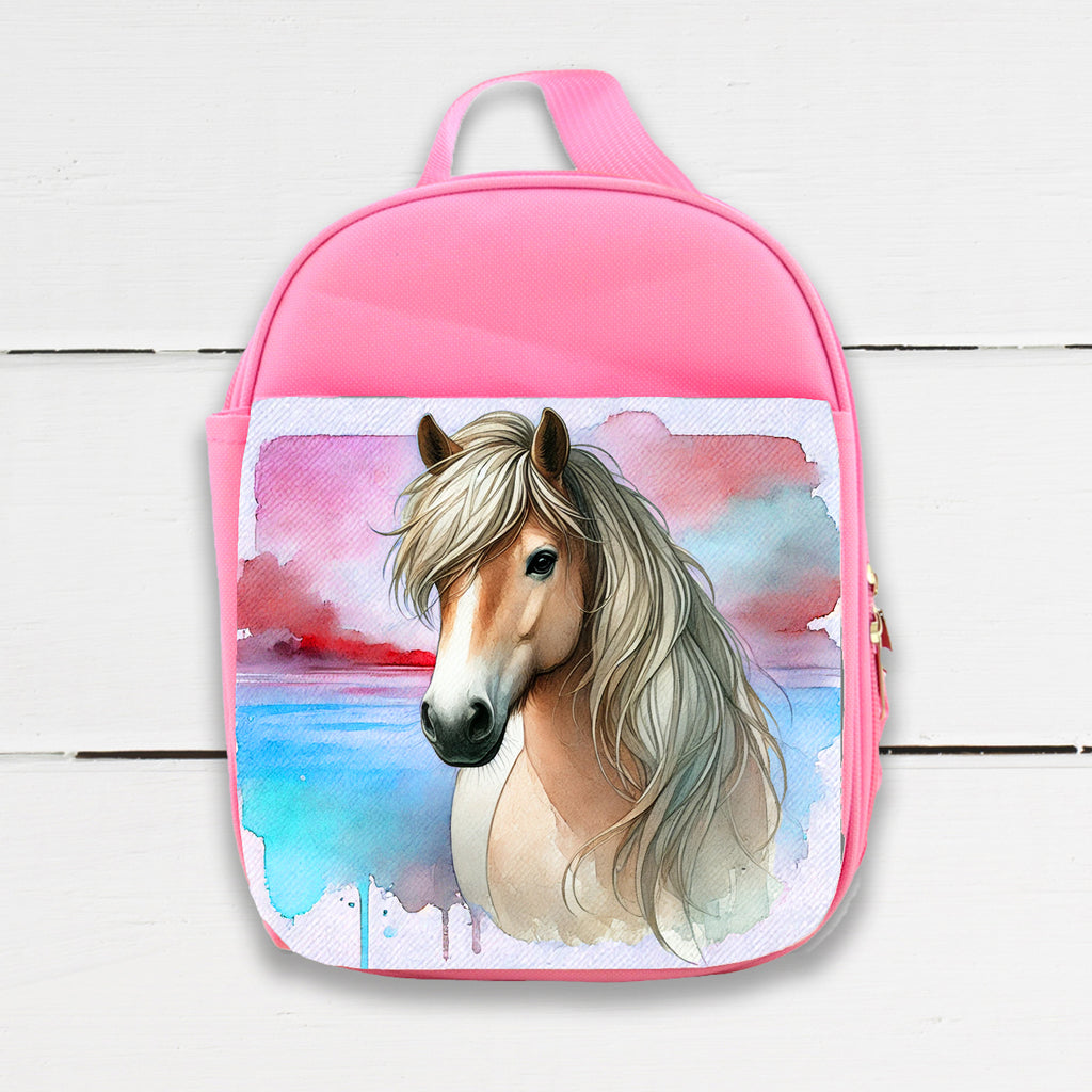Watercolor Horses Insulated Lunch Bag