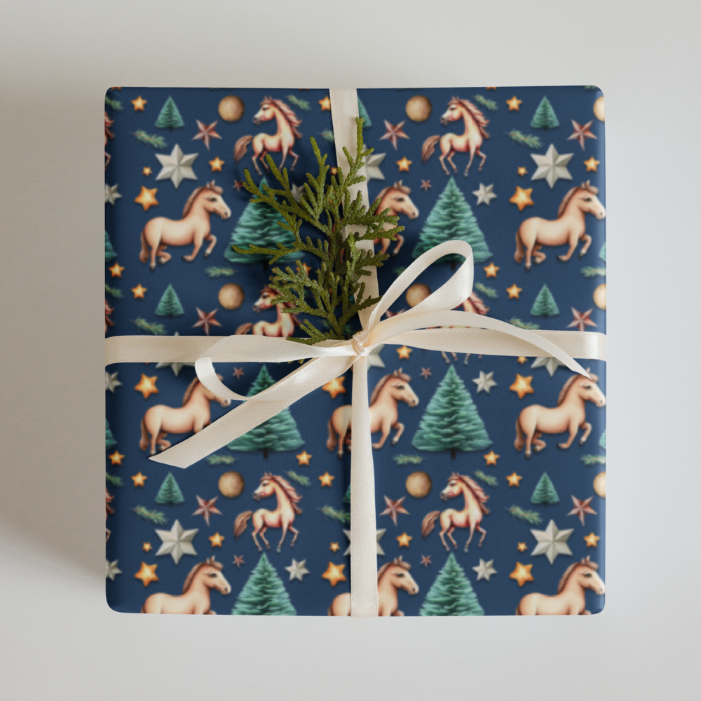 Horse Themed Wrapping Paper Sheets (28.75"x19.75") Set of 3 Different Designs