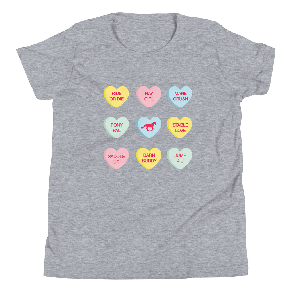 Equestrian Conversation Hearts Tee - Youth