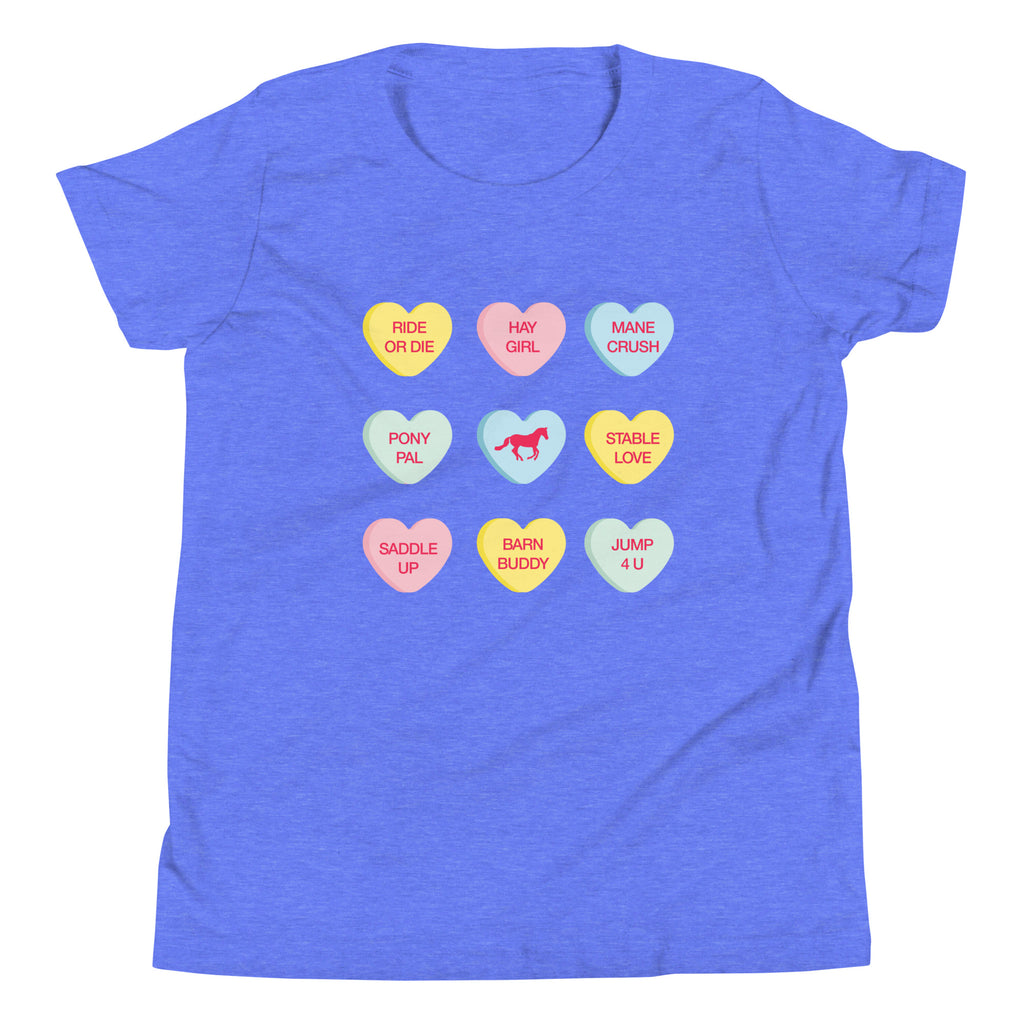 Equestrian Conversation Hearts Tee - Youth