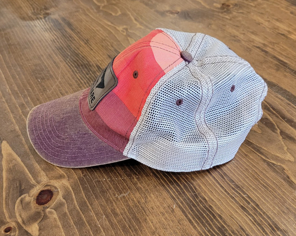 The Boss Mare Logo Leather Patch Hat Vintage Red Stripe