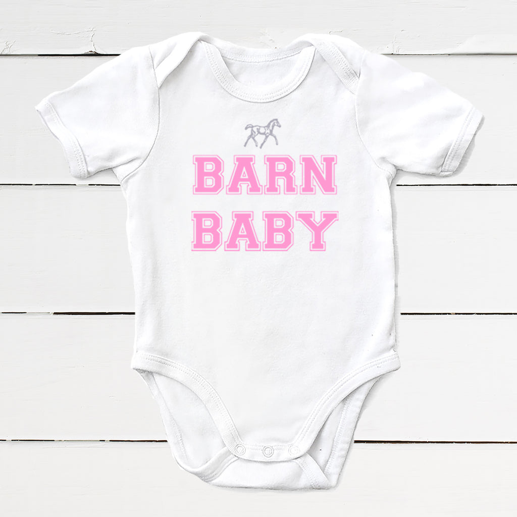 Barn Baby Horse Bodysuit for Girls