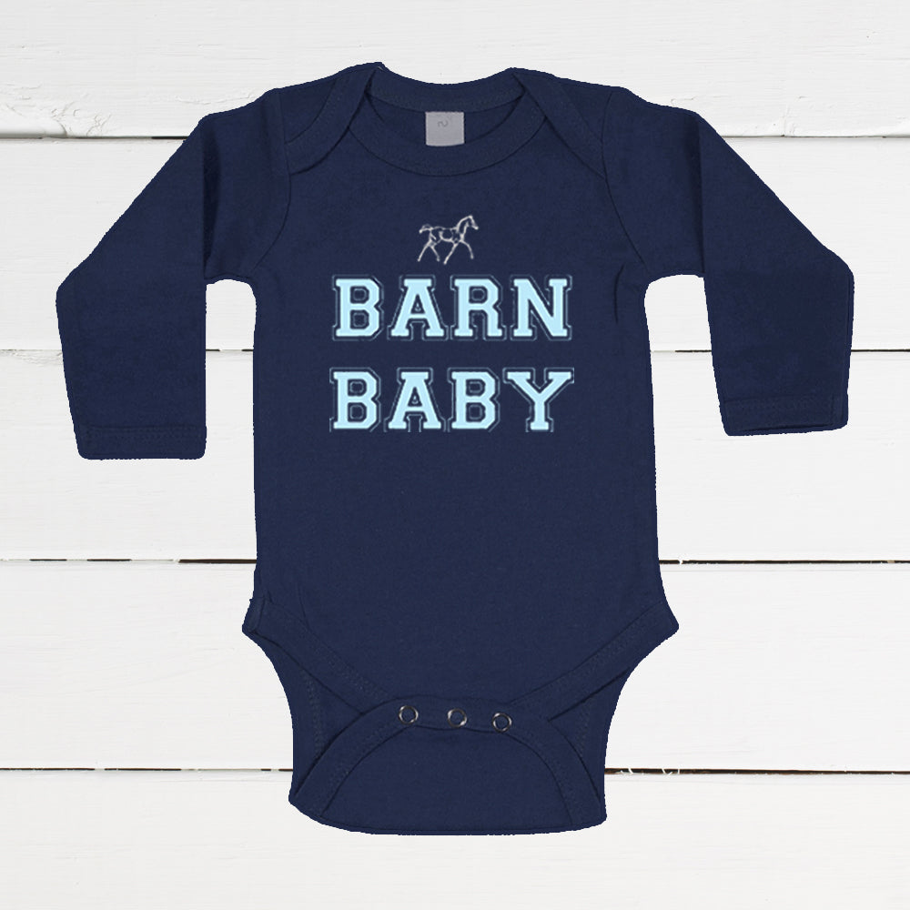 Barn Baby Horse Bodysuit for Boys