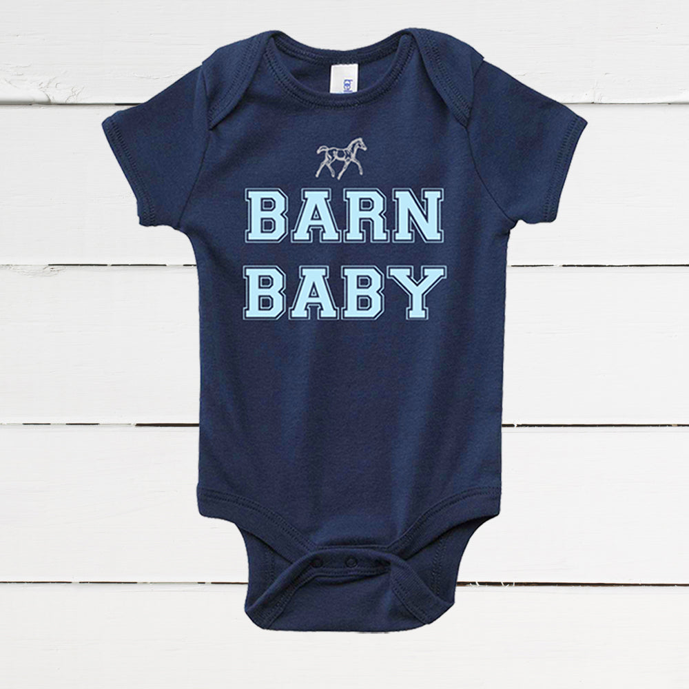 Barn Baby Horse Bodysuit for Boys