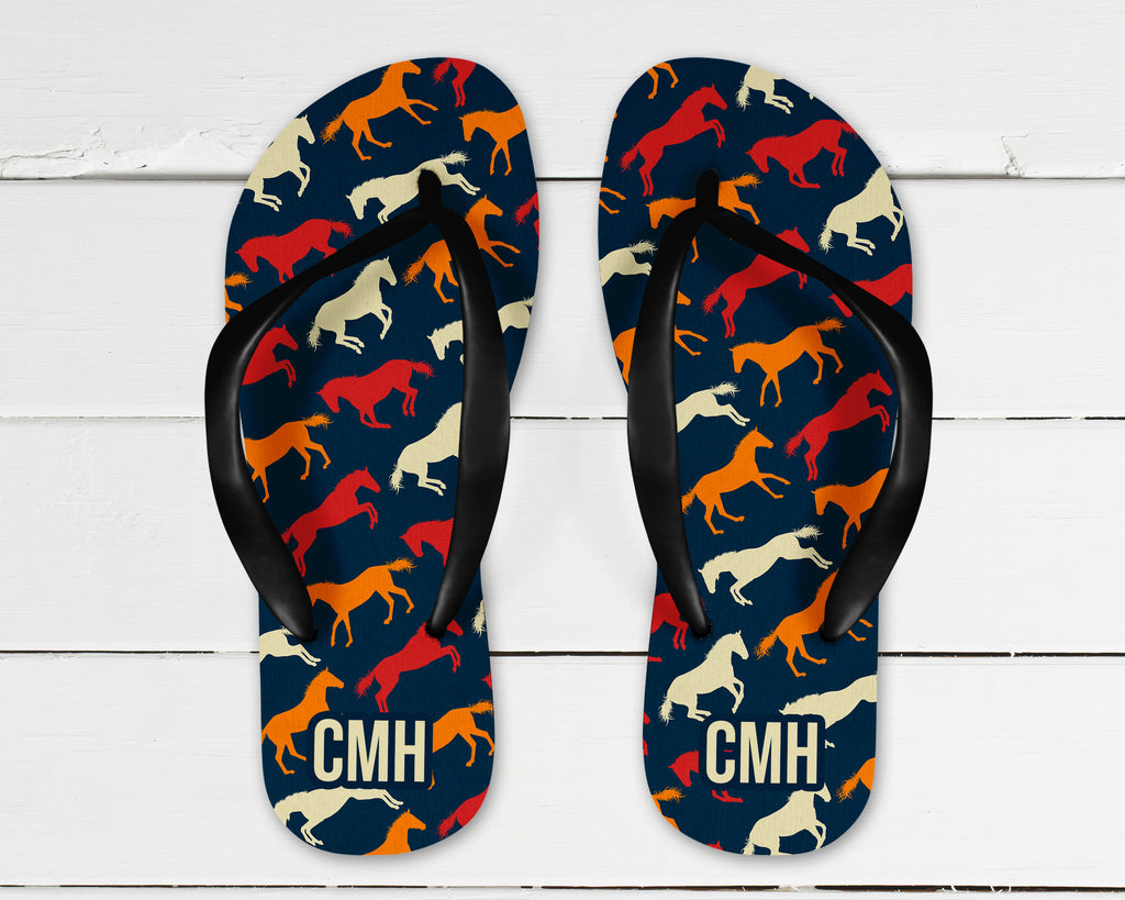 Personalized Equestrian Flip Flops (Youth and Adult)