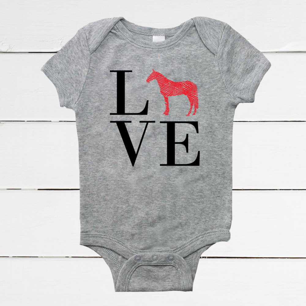 LOVE Horses Infant Bodysuit