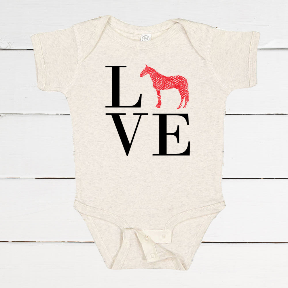 LOVE Horses Infant Bodysuit