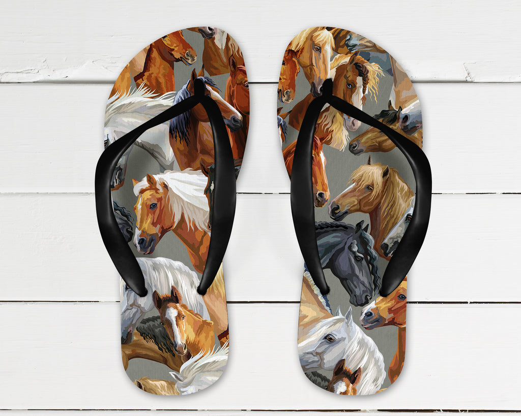 Painted Horses Flip Flops (Youth and Adult)