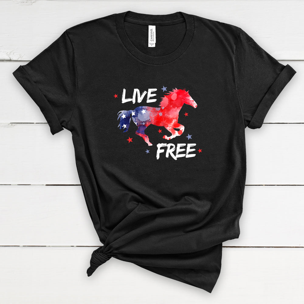 Live Free Adult Unisex Short Sleeve T-Shirt
